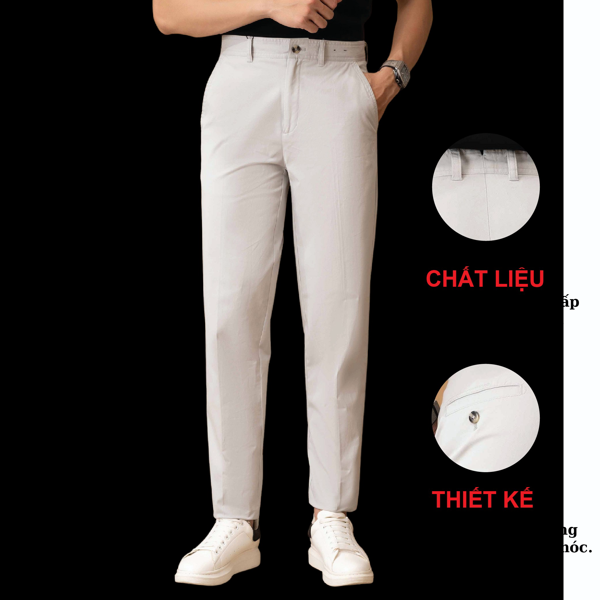Alternative view of Quần Kaki Nam Be Nhạt Algk060 - Aligro
