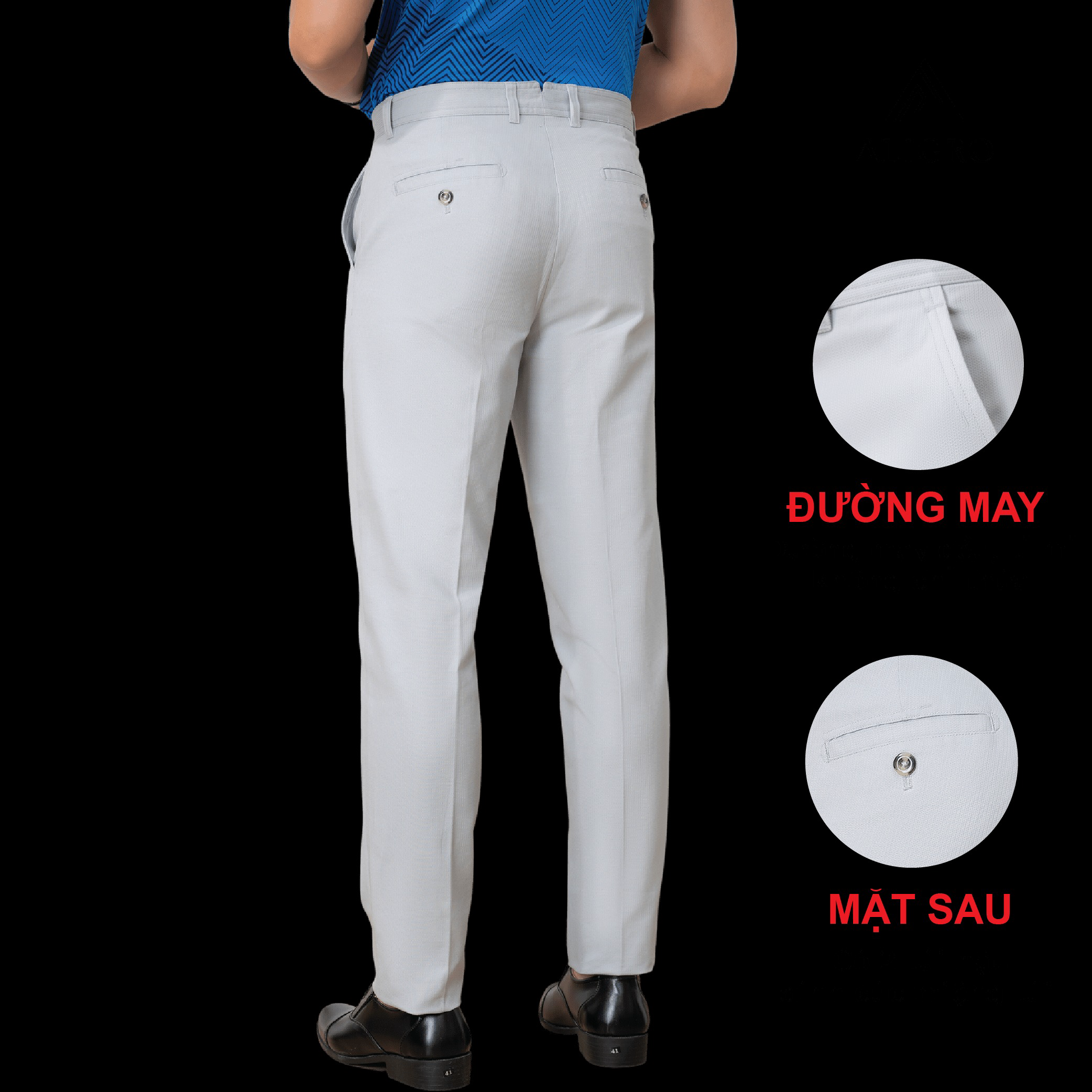 Alternative view of Quần Kaki Màu Ghi Sáng Algk068 - Aligro