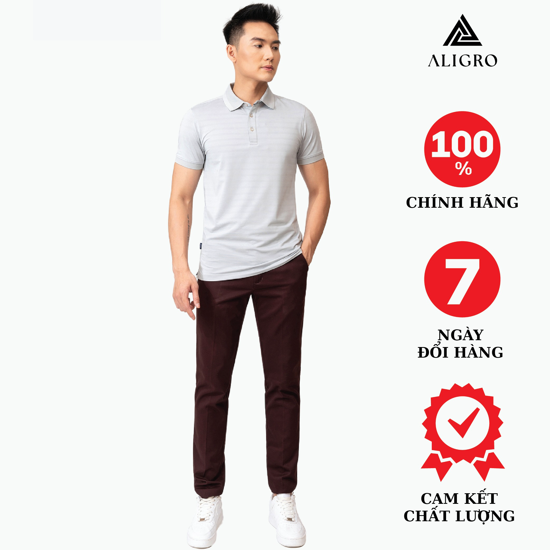 Quần Kaki Nam Wine Algk038 - Aligro
