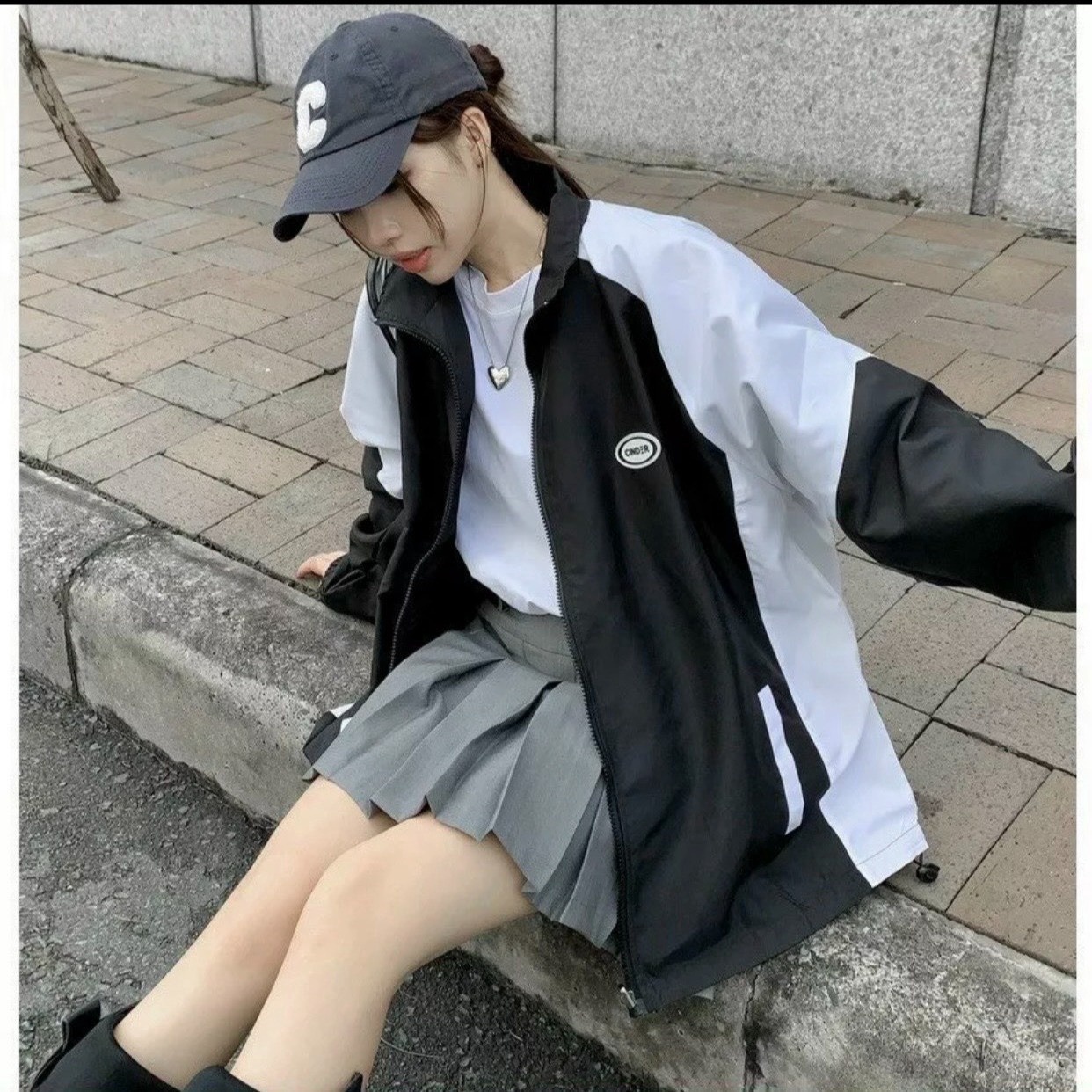 Alternative view of Áo Khoác Dù Bomber Cinder Form Rộng 2 Lớp Gu017 - Sam Store