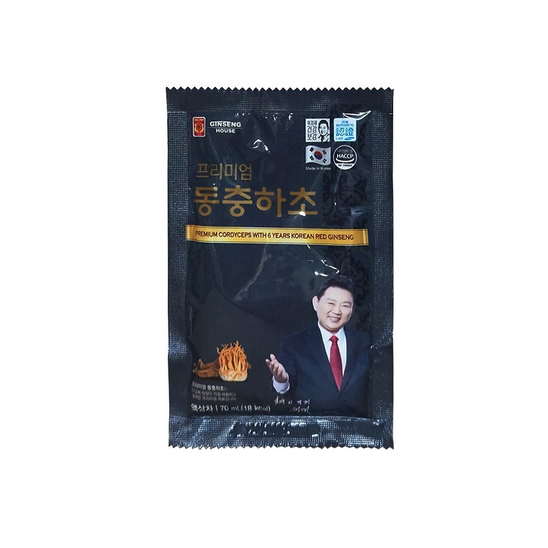 Alternative view of Chiết Xuất Đông Trùng Và Hồng Sâm Hàn Quốc 6 Năm Tuổi Hộp Nhỏ (70ml X 10 Gói) - Ginseng House