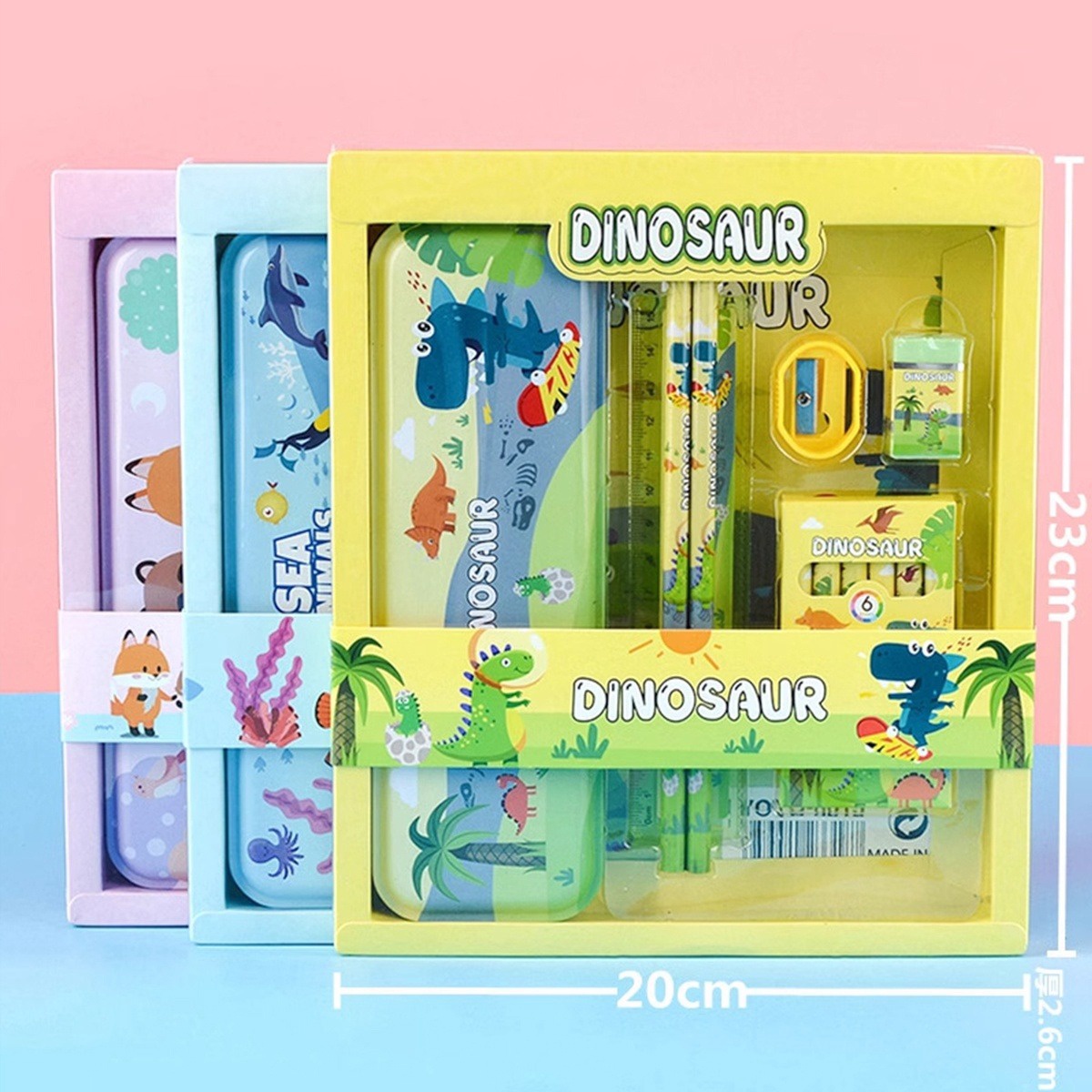 Set Dụng Cụ Học Tập 9928 Cho Bé Trai, Bé Gái - Su
