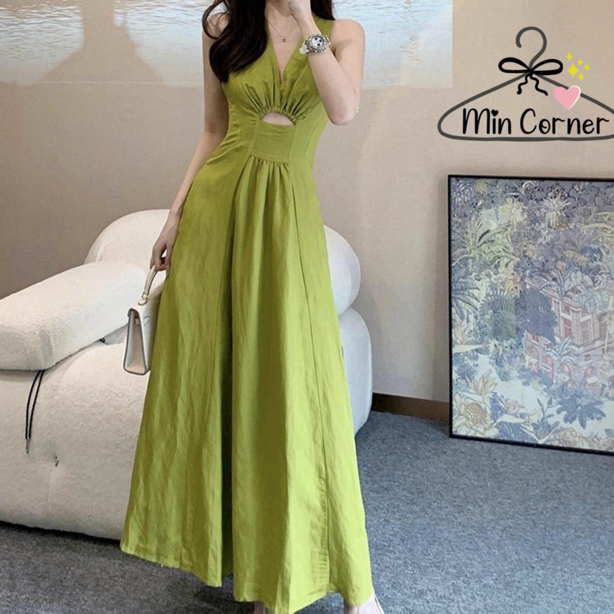 Đầm Maxi Khoét Ngực Md112 - Min Corner