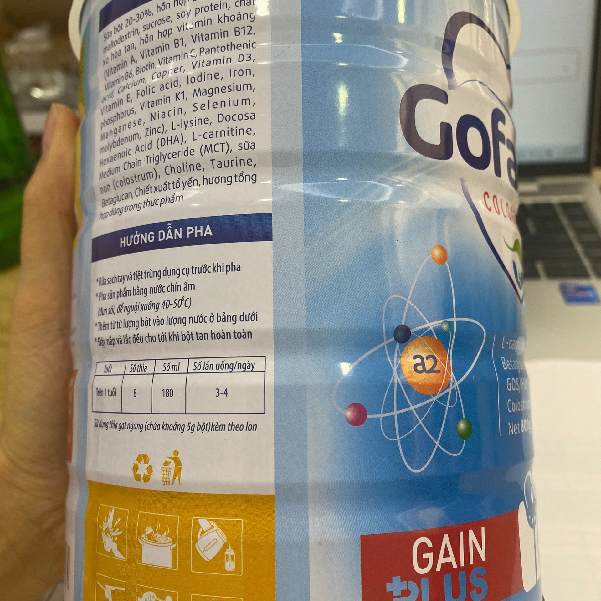 Alternative view of Gofamil Gain Plus 800g Framil