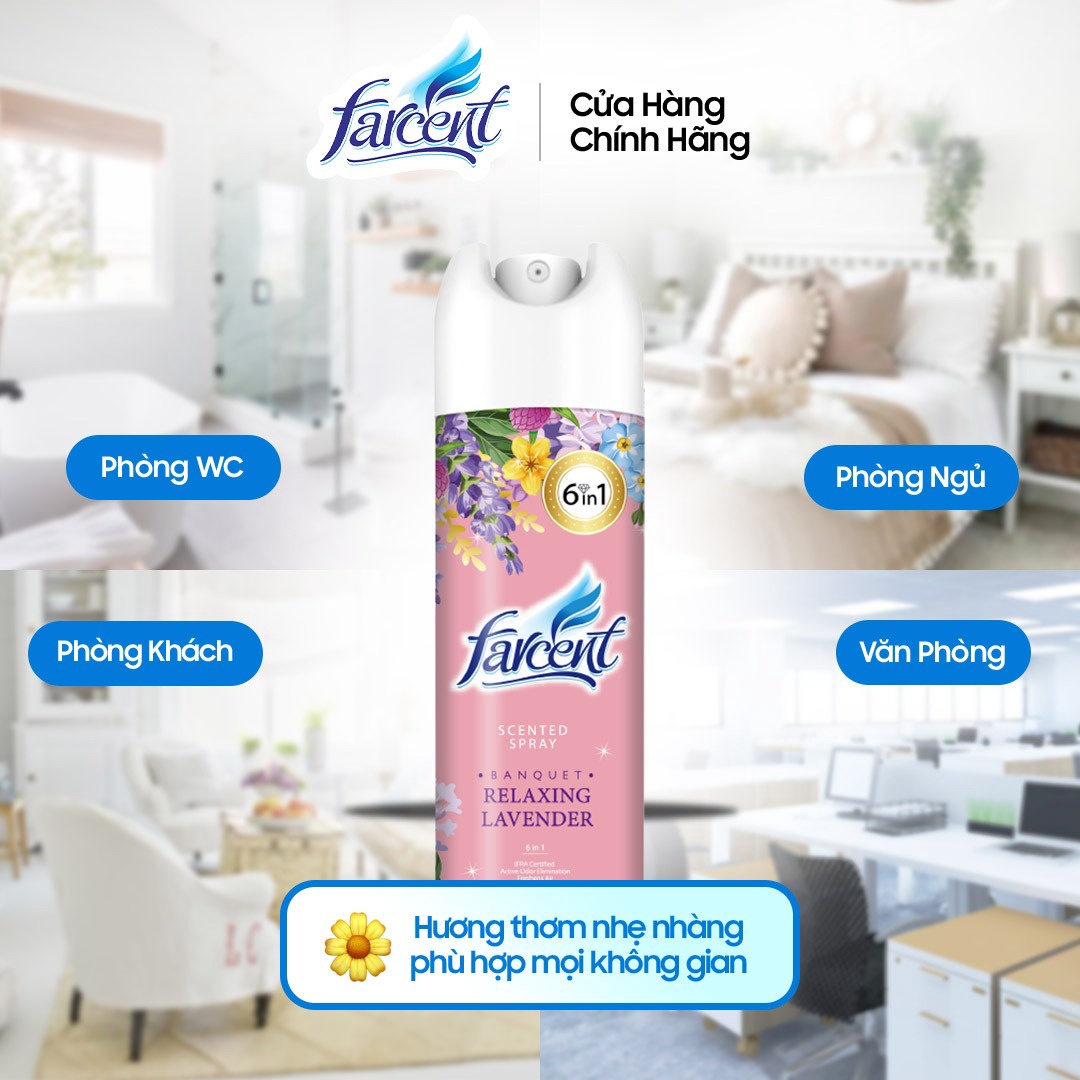 Alternative view of Chai Xịt Phòng Farcent 320ml - Farcent