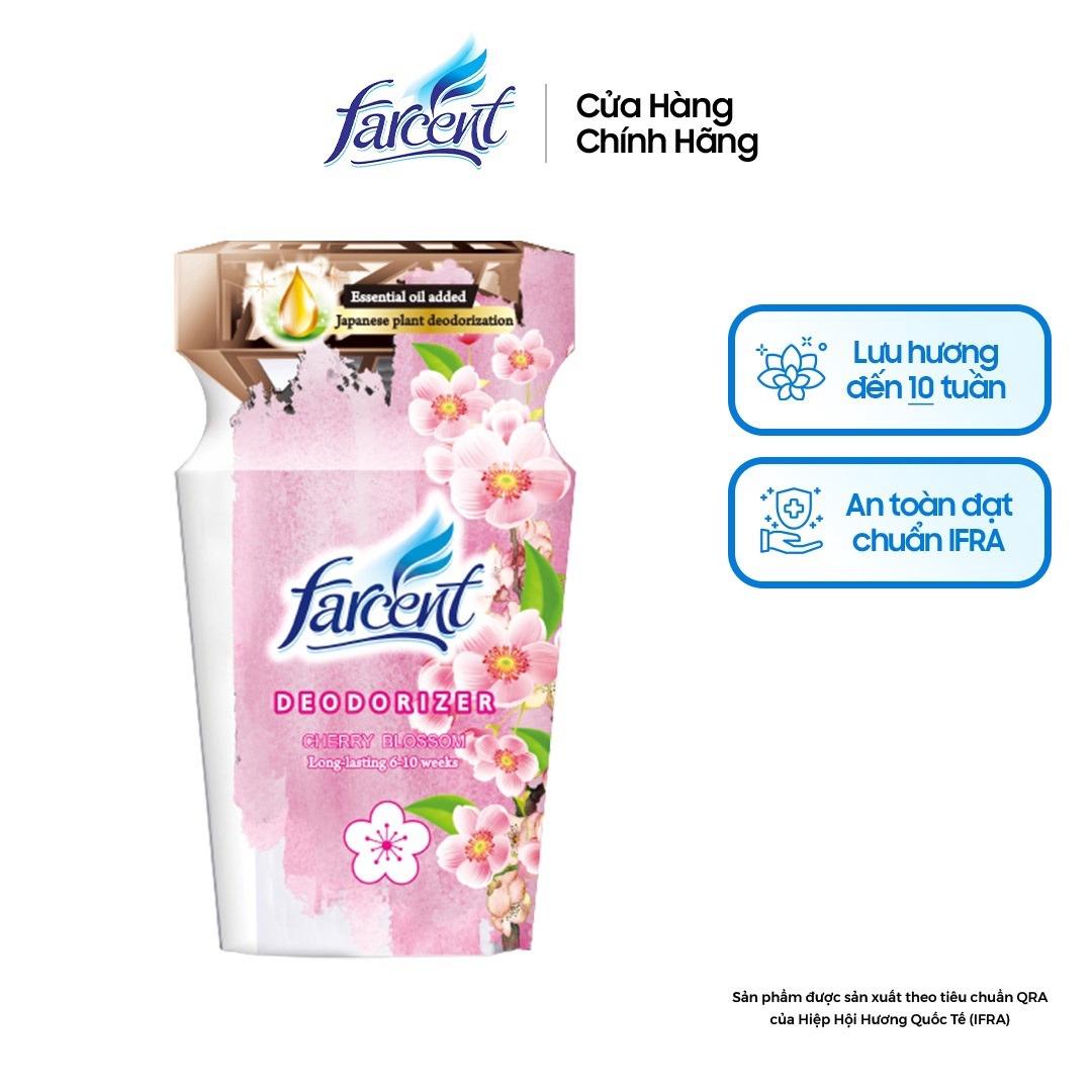 Hộp Chất Khử Mùi Farcent Hương Hoa Anh Đào 300ml + 50ml - Farcent