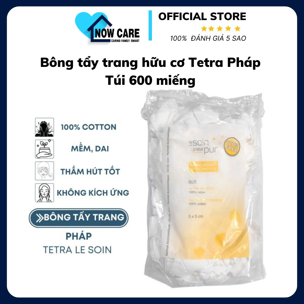 Bông Tẩy Trang Hữu Cơ Pháp - Tetra