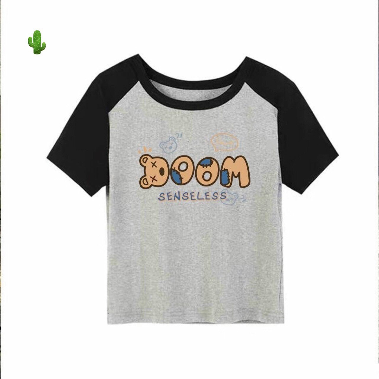 Alternative view of Áo Thun Nữ Croptop Cổ Tròn Tay Ngắn Boom - Ausa House