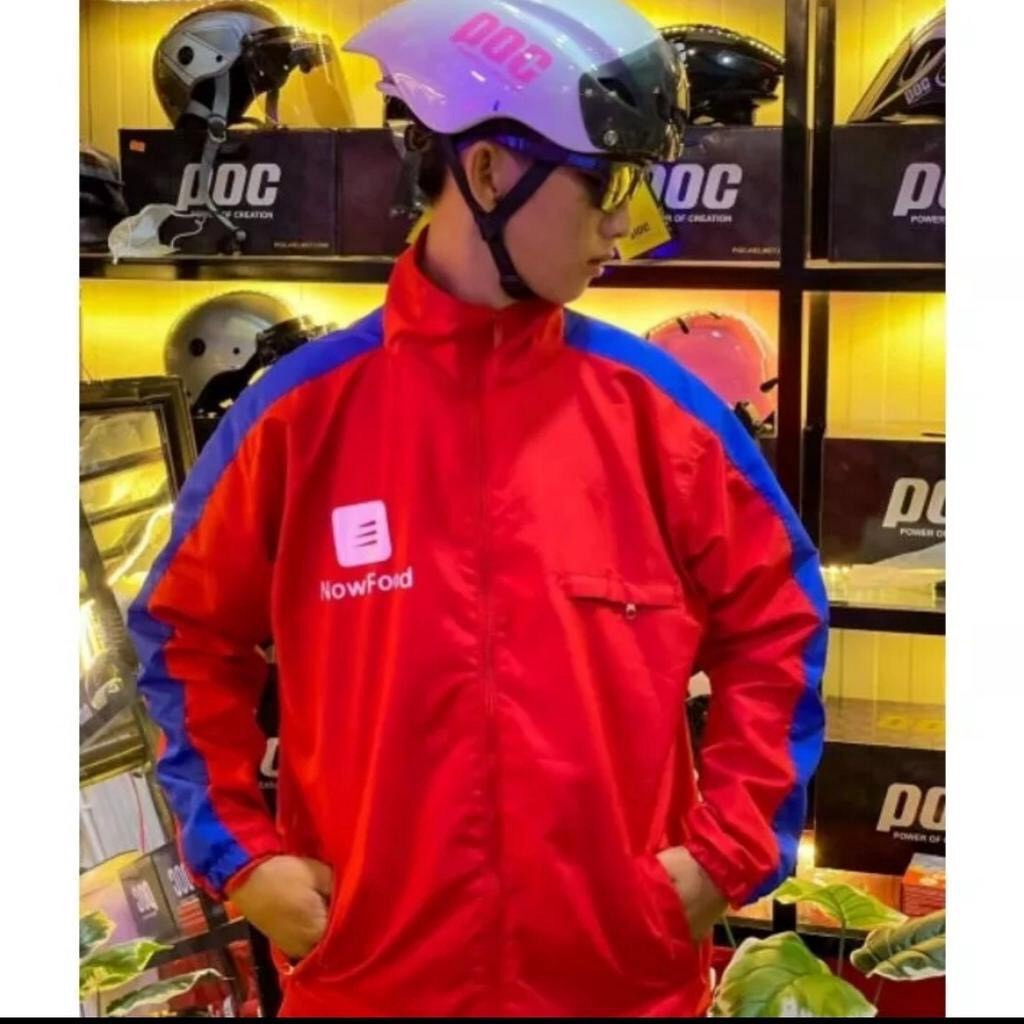Alternative view of Áo Khoác Dù 2 Lớp In Họa Tiết Losphip- Nowfood Giao Đồ Ăn Siêu Hot- Htm Fashion