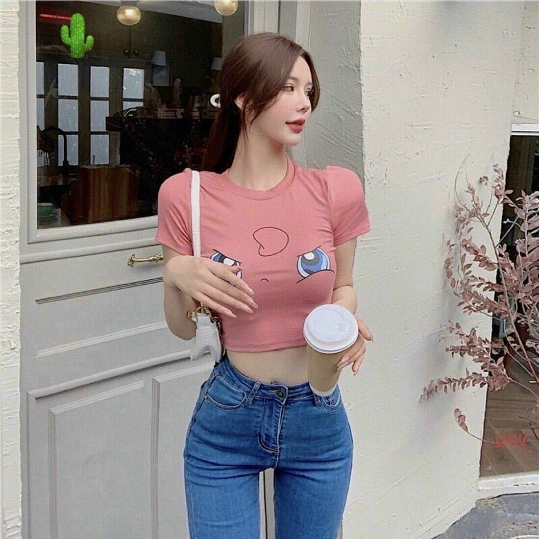 Alternative view of Áo Thun Nữ Croptop Cổ Tròn Tay Ngắn Pokemon- Ausa House