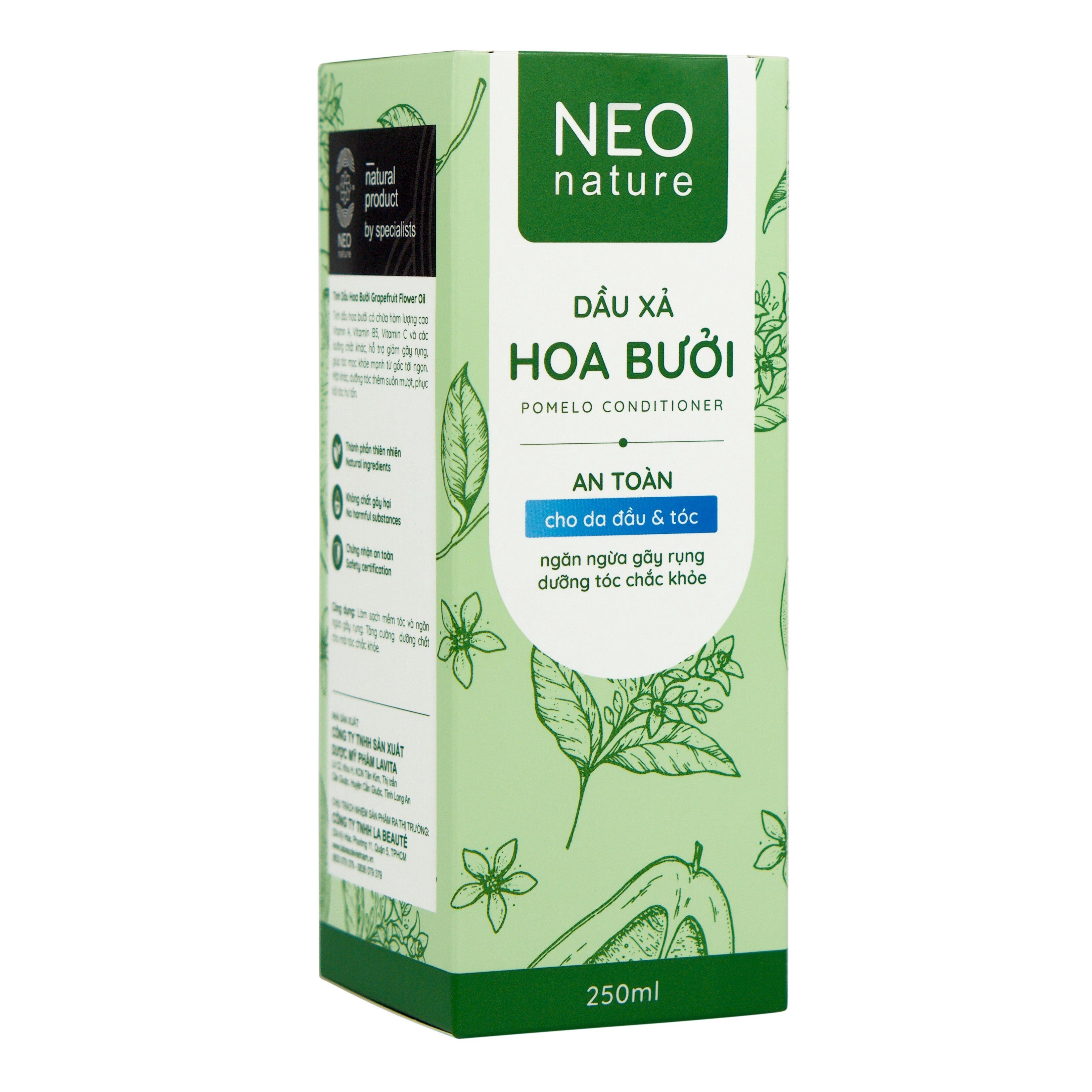 Alternative view of Dầu Xả Hoa Bưởi Giảm Gãy Rụng, Dưỡng Tóc Suôn Mượt Neonature 250ml - Neo Nature