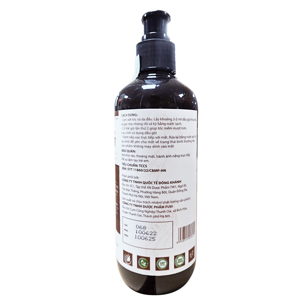 Alternative view of Dầu Gộithảo Dược Heamo Tonic 7 Loại Thảo Dược Giúp Sạch Gàu, Tóc Chắc Khỏe Từ Chân, Dưỡng Tóc, Kích Thích Mọc Tóc - Fobelife