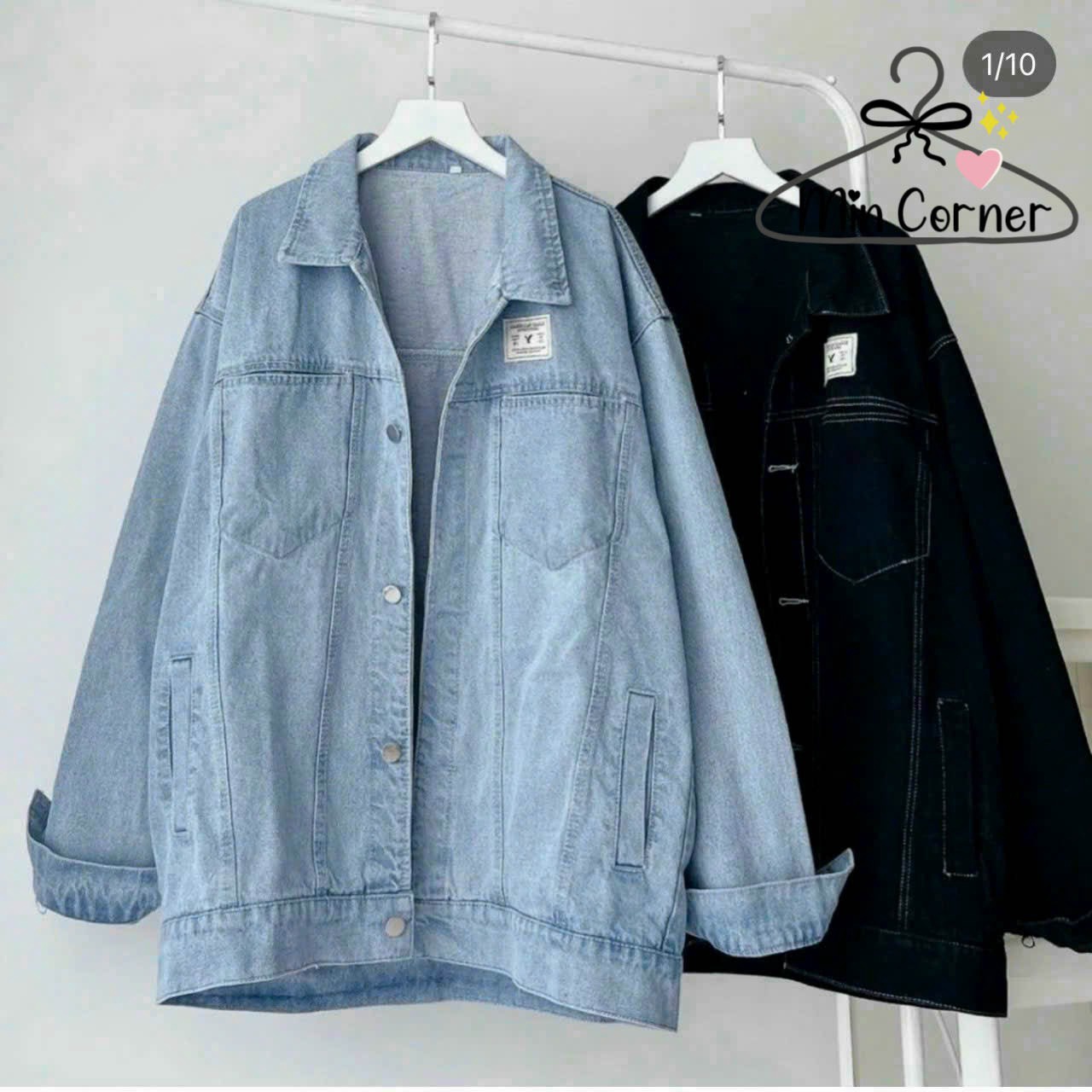 Khoác Jean Logo Unisex Mak39 - Min Corner
