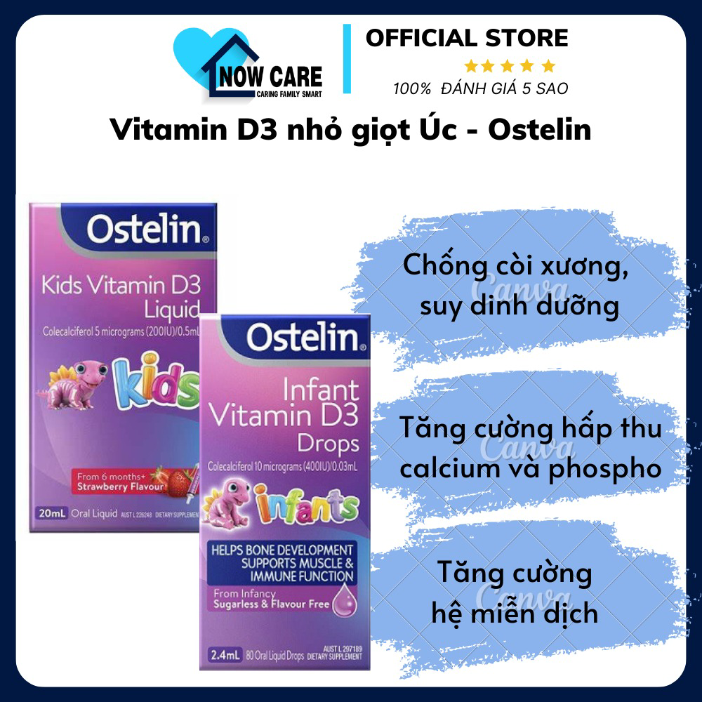Vitamin D3 Nhỏ Giọt Úc - Ostelin