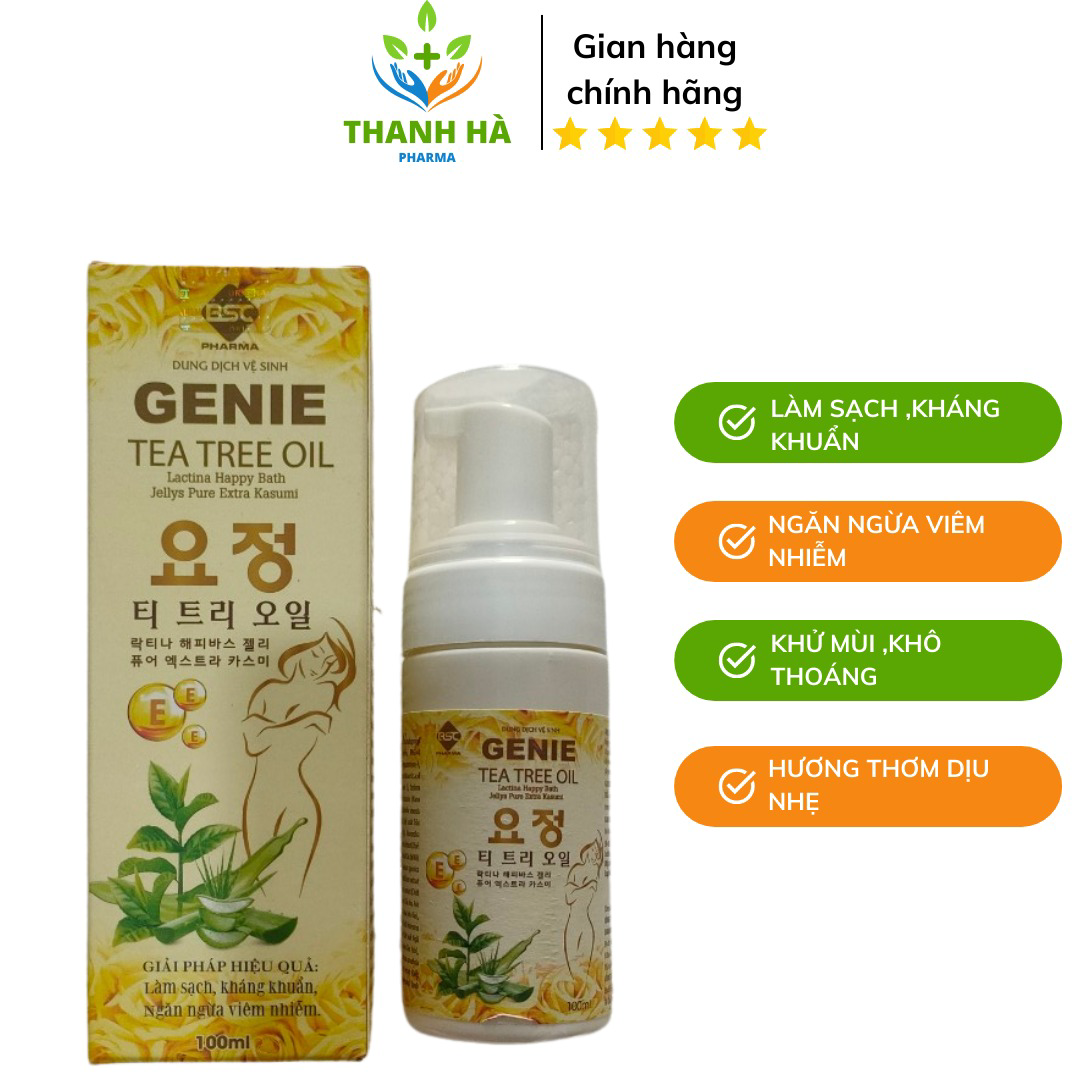 Alternative view of Dung Dịch Vệ Sinh Genie Tea Tree Oil Ngừa Kháng Khuẩn Ngừa Viêm ,ngứa 100ml - Bsc