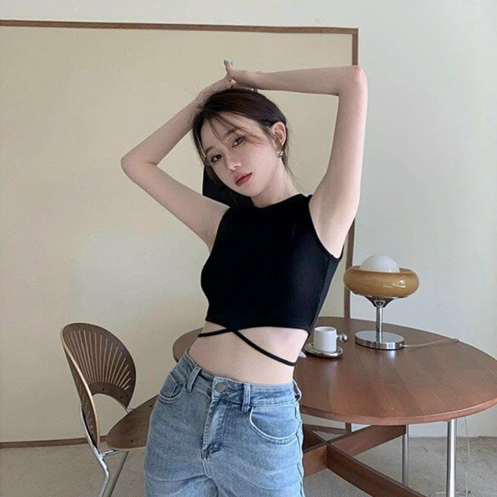 Áo Crotop Ôm Body Nữ 3 Lỗ Quấn Bụng Gu269 - Nana House