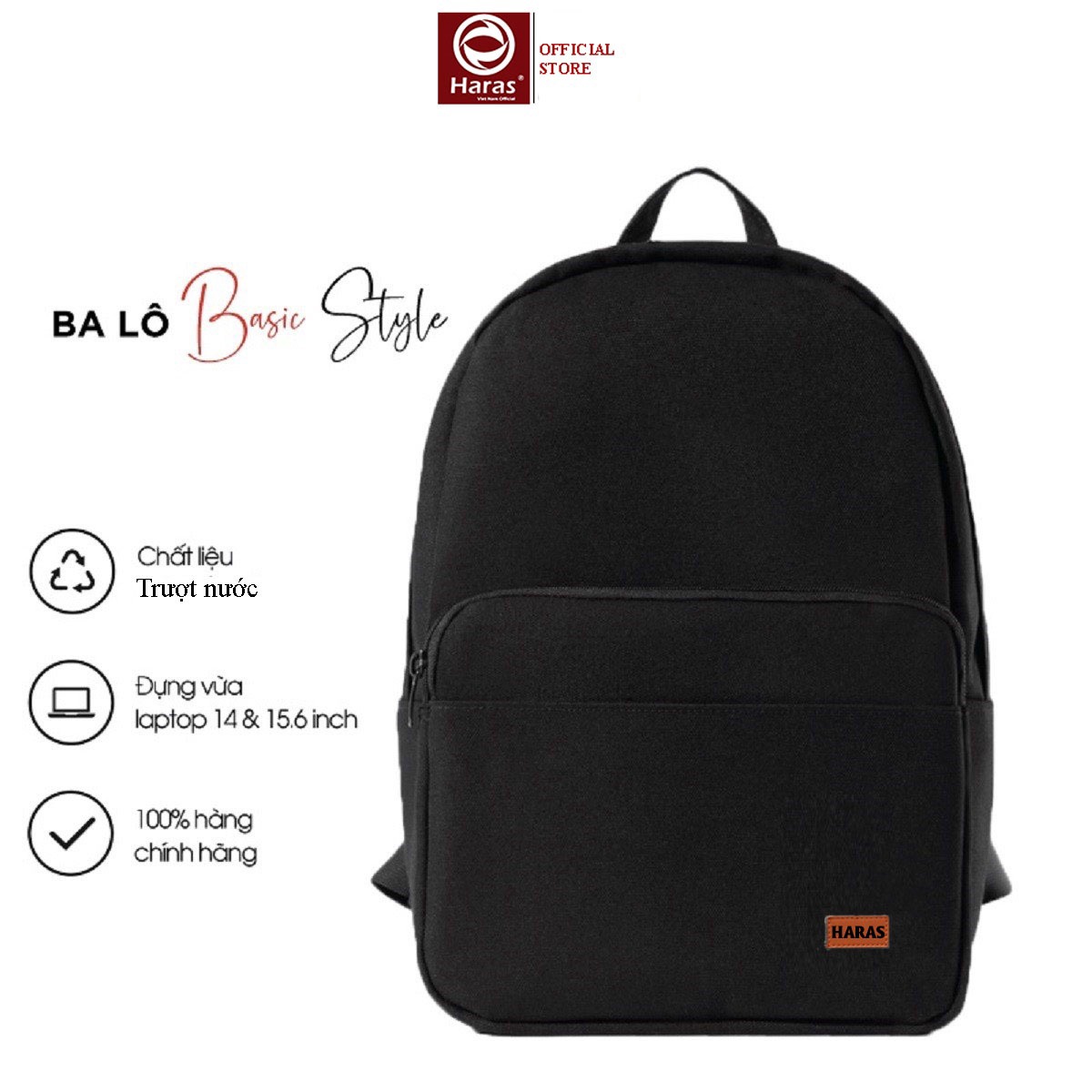 Balo Nam Nữ Thời Trang Cao Cấp Classic Backpack Hr340 - Haras