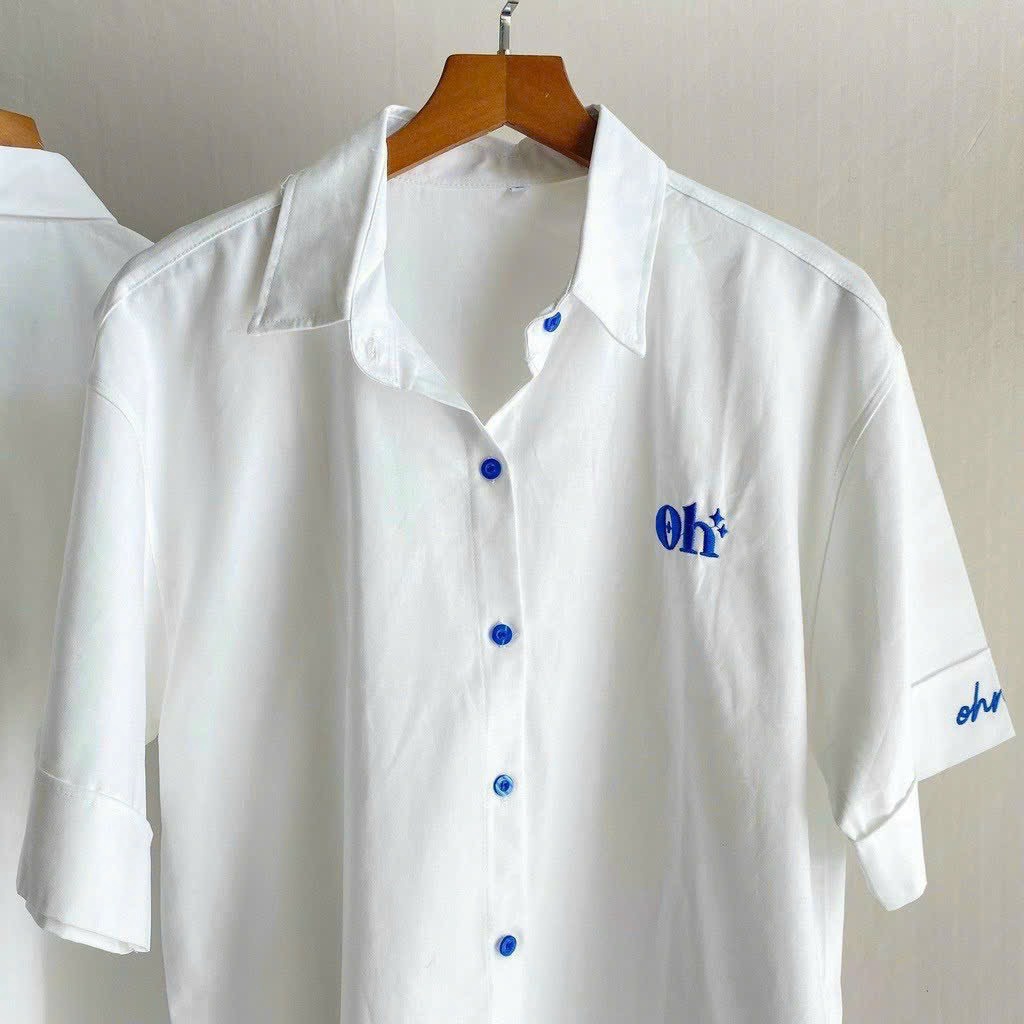 Alternative view of Áo Sơ Mi Nam Nữ Phối Theo Phong Cách Form Rộng Chất Vải Mát Mẻ Hình In Sắc Nét Hàng Hot Trend-htm Fashion