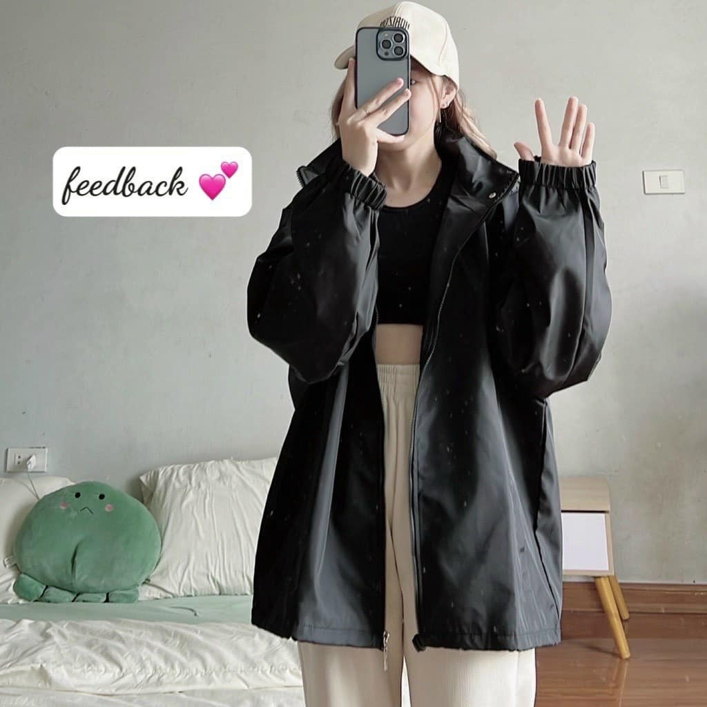 Alternative view of Áo Khoác Bober Dù Different Nam Nữ Unisex Form Rộng 2 Lớp Gu649 - Nana House