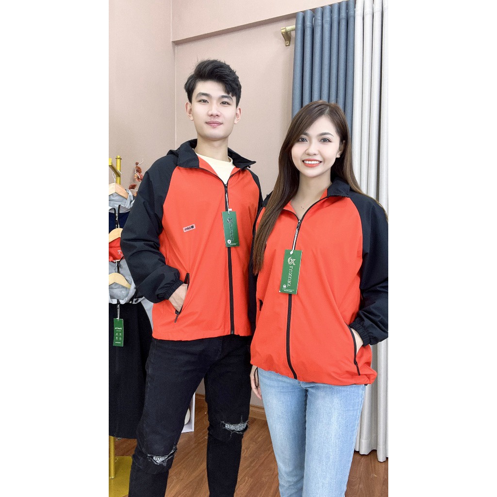 Áo Khoác Gió Nam Nữ Phối Màu Tương Phản Phong Cách Trẻ Trung Slcxg25 - Chipxinhxk