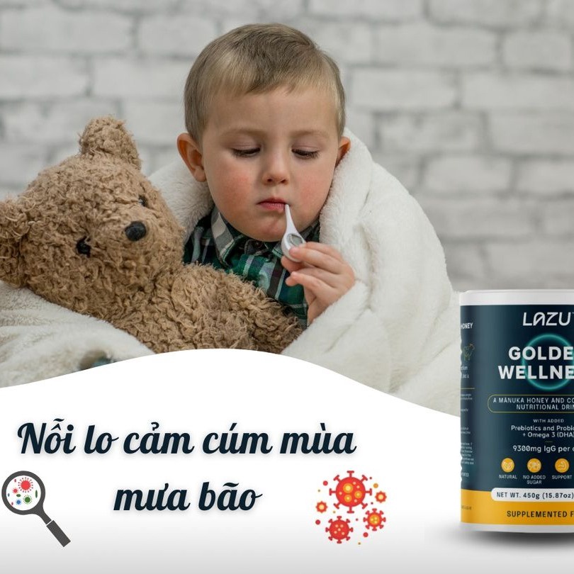 Alternative view of 01 Lon Sữa Non Lazu Golden Wellness (igg 20%), Sữa Tách Béo & Mật Ong Manuka - Lazu