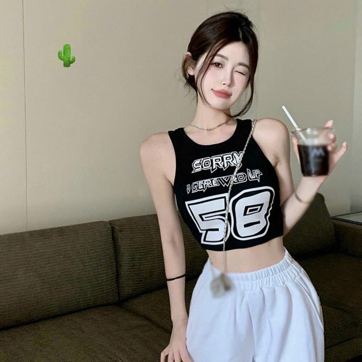 Alternative view of Áo Thun Croptop Ba Lỗ Sorry 58 - Ausa House