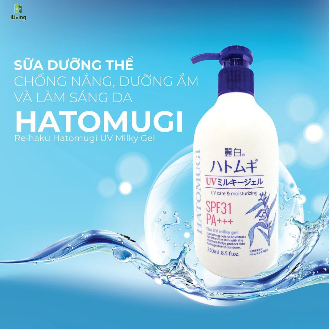 Sữa Dưỡng Thể Làm Sáng Da Ngày Đêm Và Chống Nắng - Hatomugi