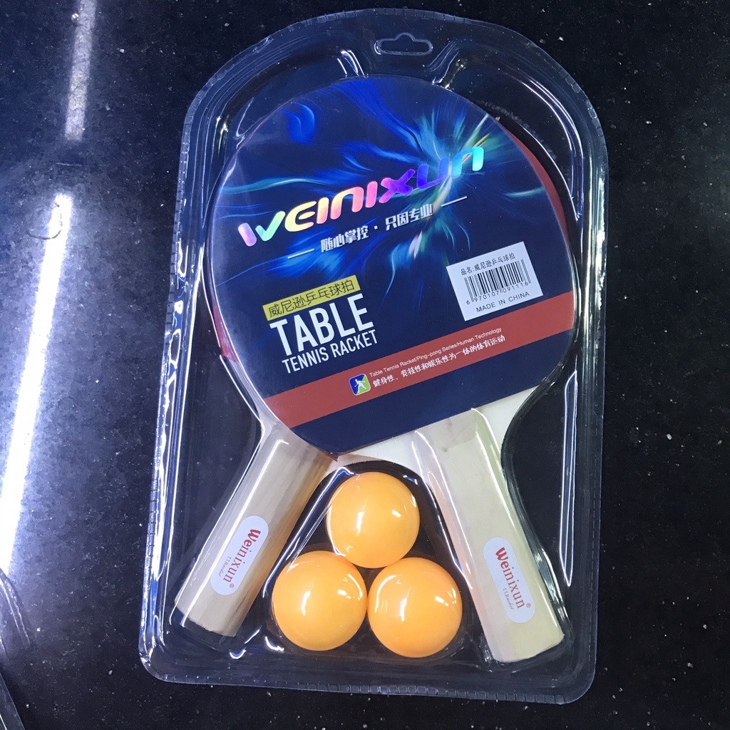Alternative view of Vợt Bóng Bàn Giành Cho Học Sinh, Bộ 2 Vợt Bóng Bàn Tặng 3 Quả Bóng Bàn - Cheap&good