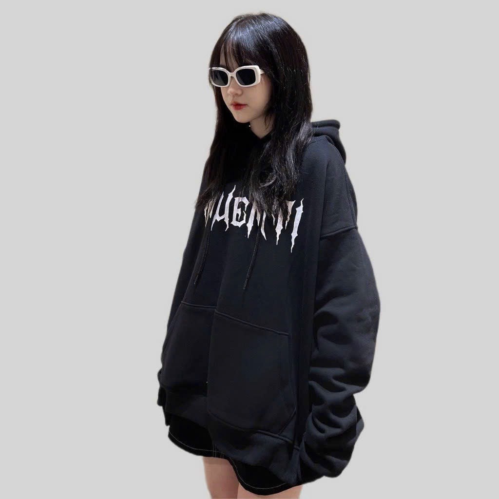 Alternative view of Áo Hoodie Nam Nữ Vải Nỉ Ngoại Dày Dặn In Hình Đầu Lâu Sau Lưng Tp34 - Golden Dream