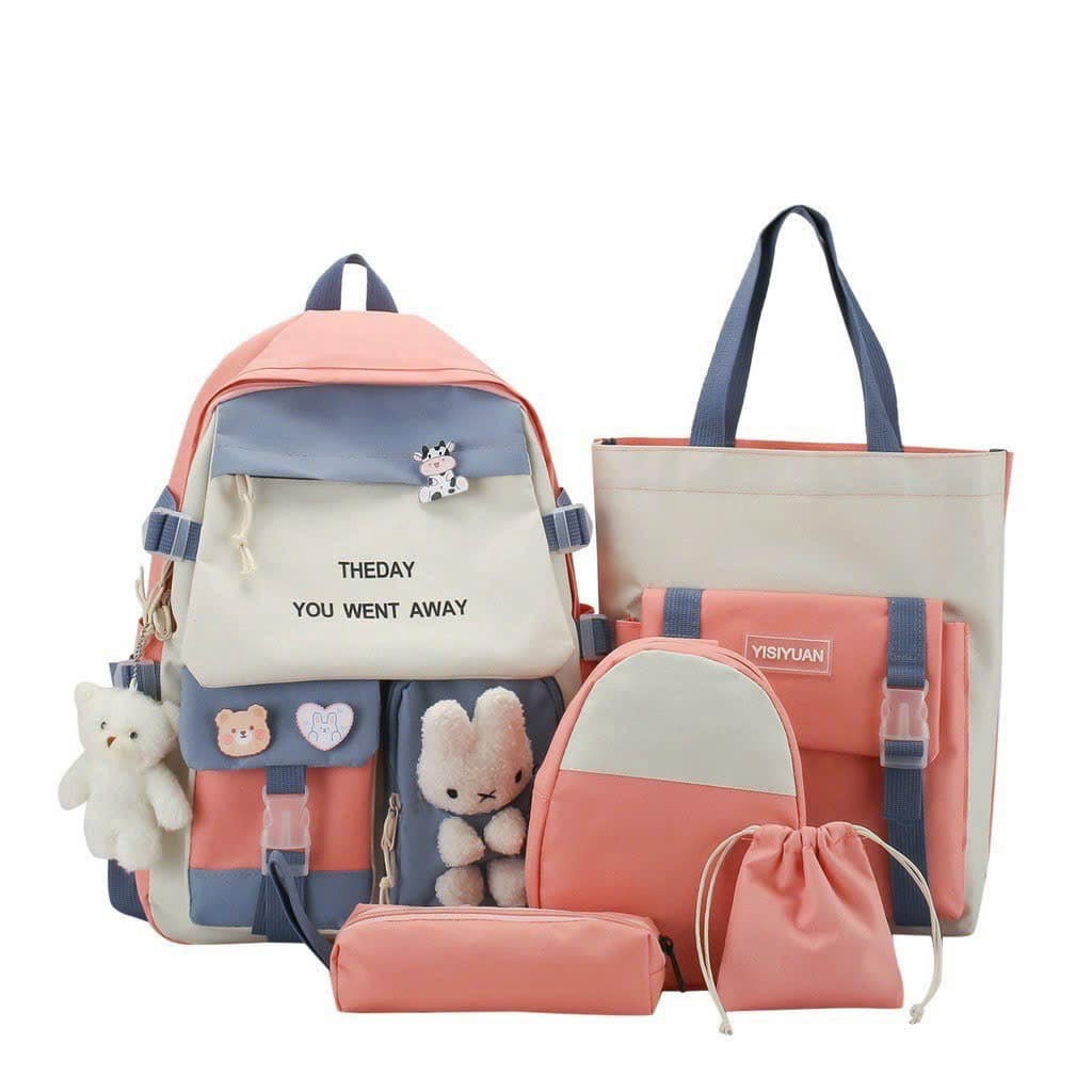 Set Balo 4 Món The Day Phối Màu S05 Phong Cách Ulzzang Vừa A4 St709 - Nana House