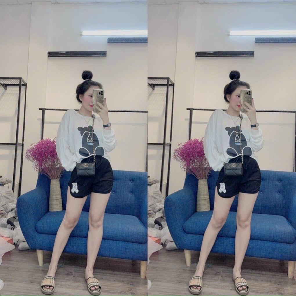 Alternative view of Set Bộ Thun Cotton Gấu Che Mắt - Lê Phương Boutique