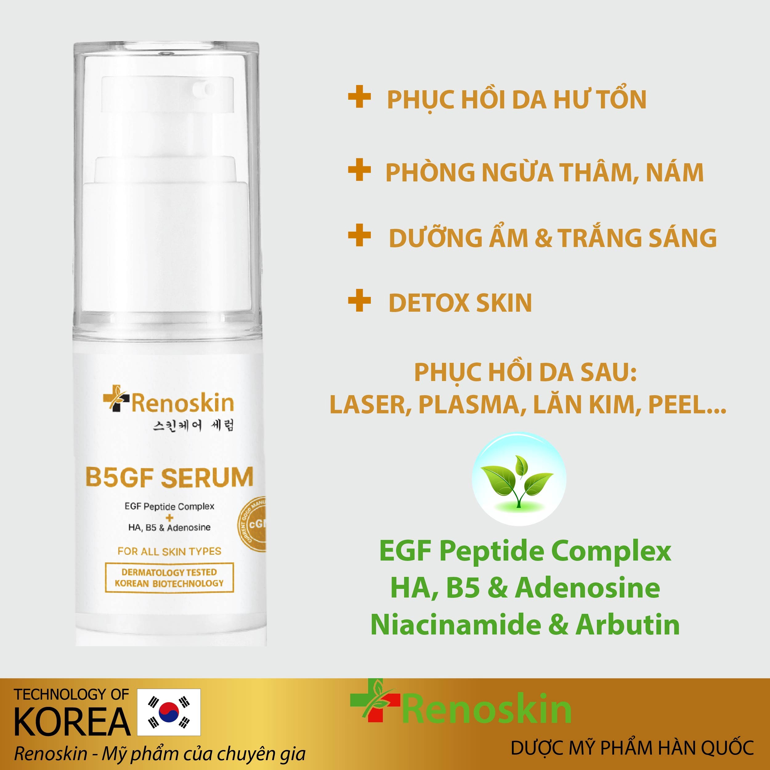 Tinh Chất Phục Hồi Và Tái Tạo Da B5gf 30g - Renoskin