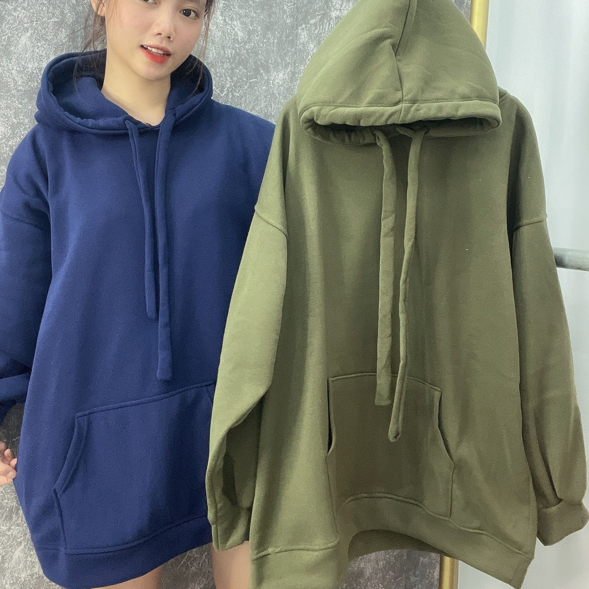 Alternative view of Áo Hoodie Trơn Nam Nữ Unisex Form Rộng