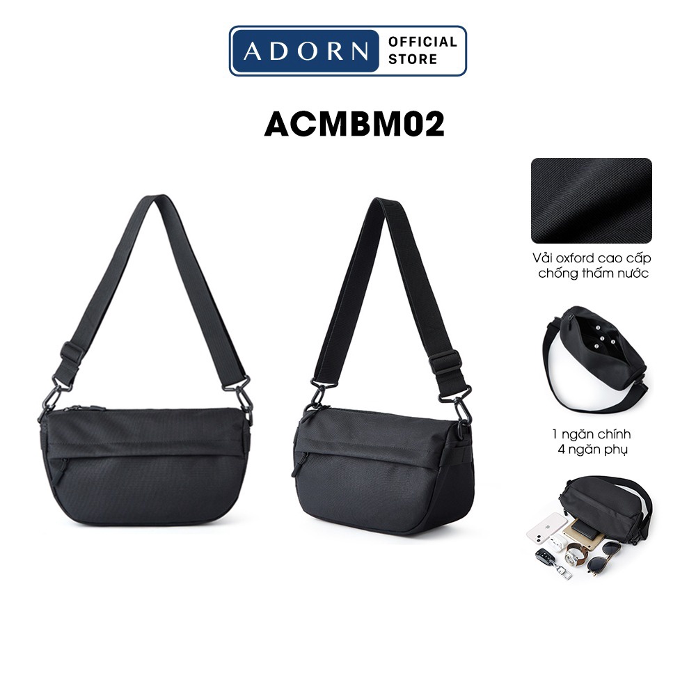 Túi Messenger Đeo Vai Nam Vải Bố Nhỏ Gọn Thể Thao Acmbm02