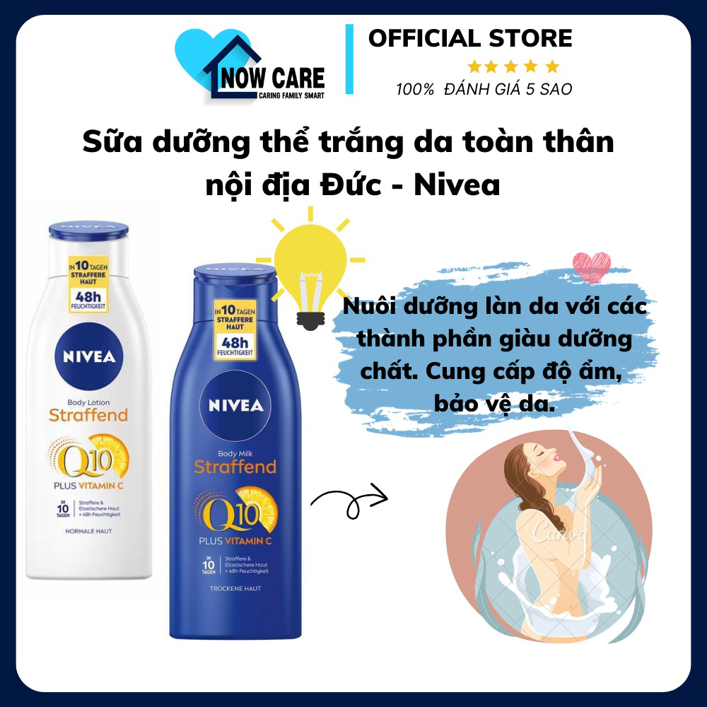 Sữa Dưỡng Thể Trắng Da Toàn Thân Nội Địa Đức - Nivea