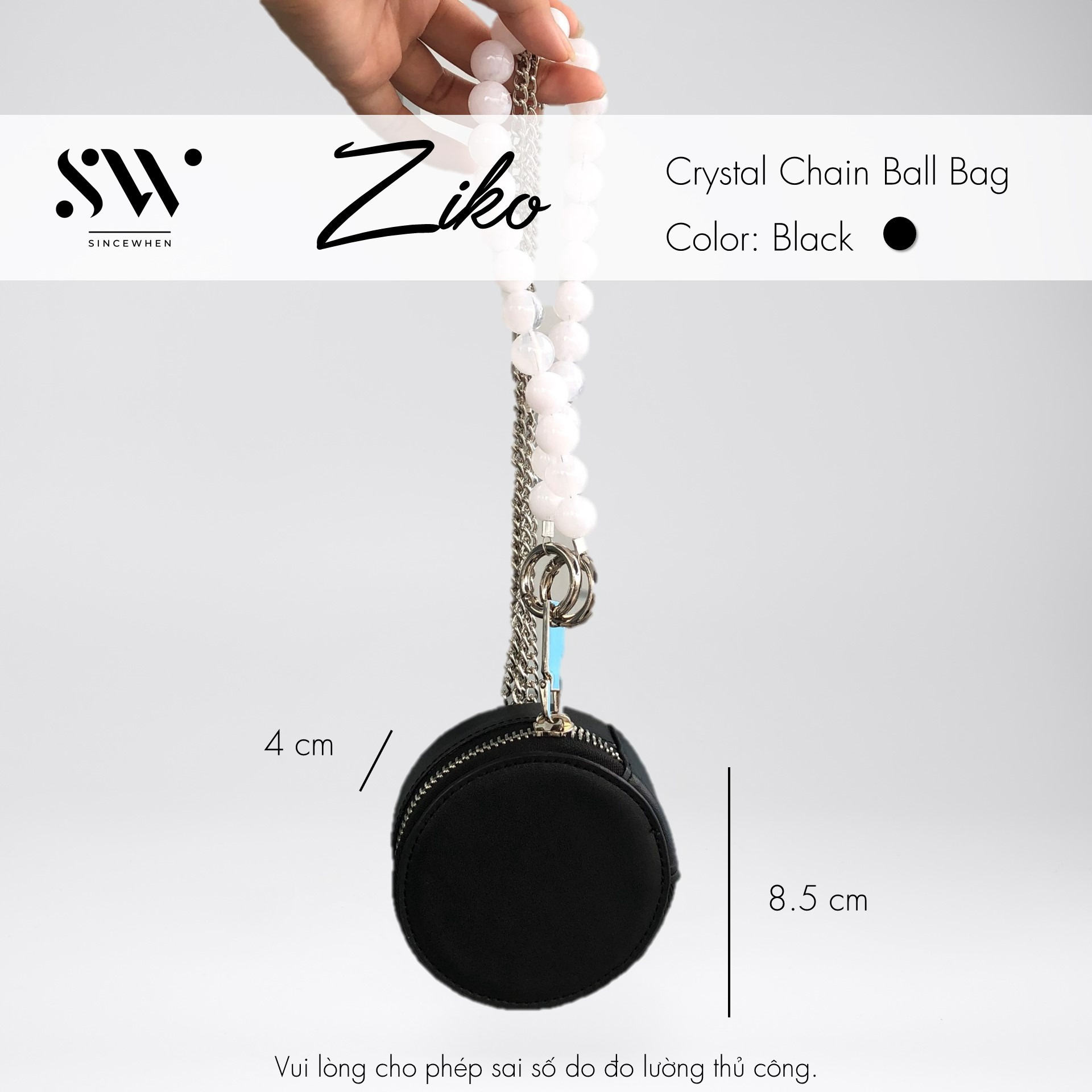 Alternative view of Túi Mini Ziko Dáng Tròn Dây Chuỗi Ngọc (crystal Chain Ball Bag) - Sincewhen