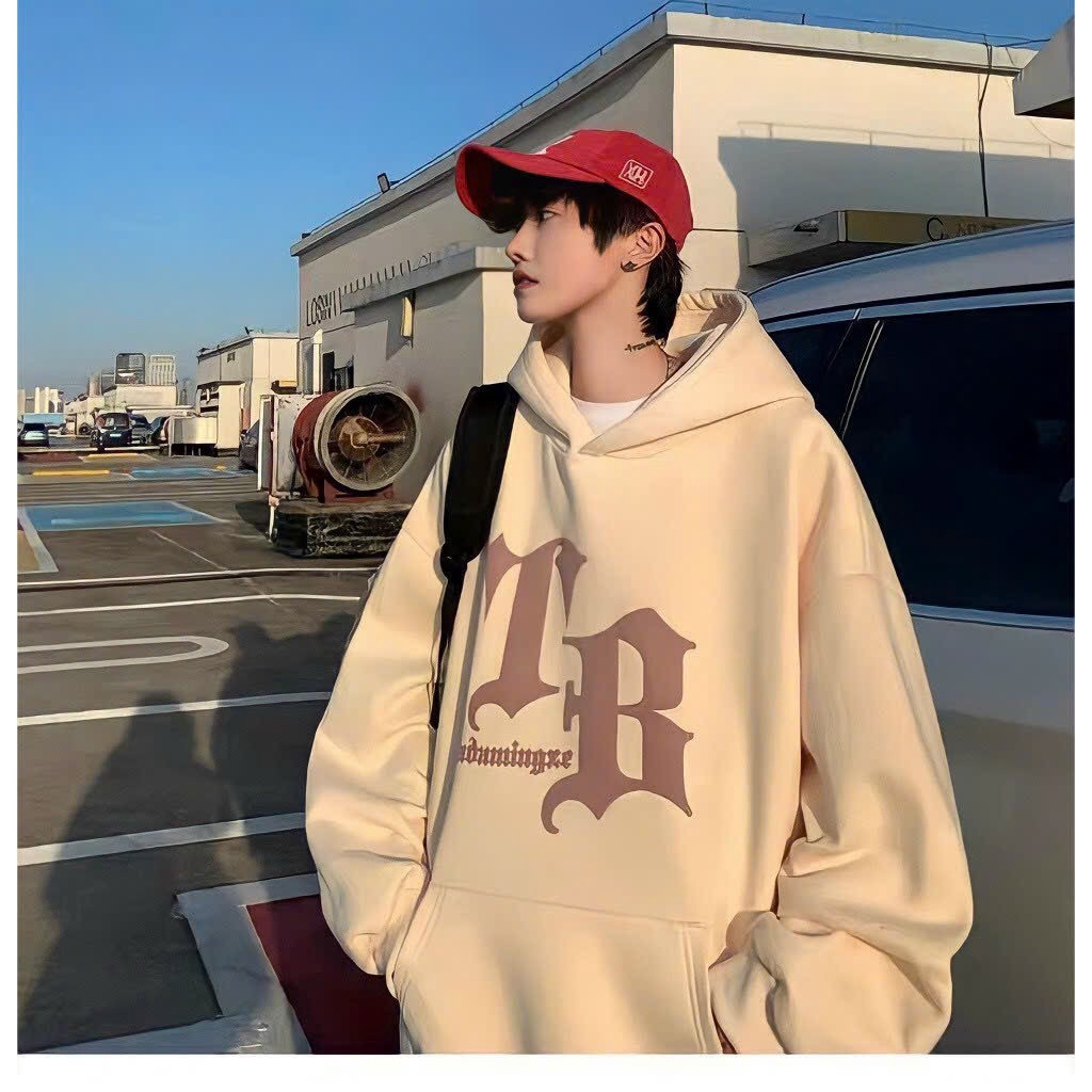 Áo Hoodie Nỉ Ngoại Nam Nữ Phối Dáng Unisex Form Rộng Áo Có In Chữ Tb Siêu Đậm Nét Chất Liệu Vải Dày Dặn Thoáng Mát Áo Đẹp Hàng Hot Trend-htm Fashion