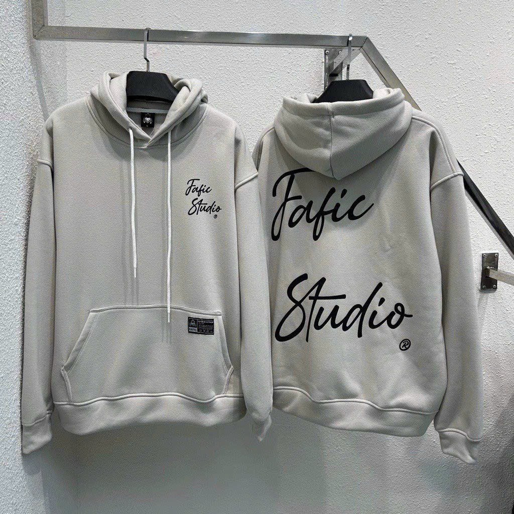Áo Hoodie Vải Nỉ Bông Dày Dặn In Chữ Fafic Studioo Túi Bụng Unisex Nam Nữ Tp22 - Golden Dream