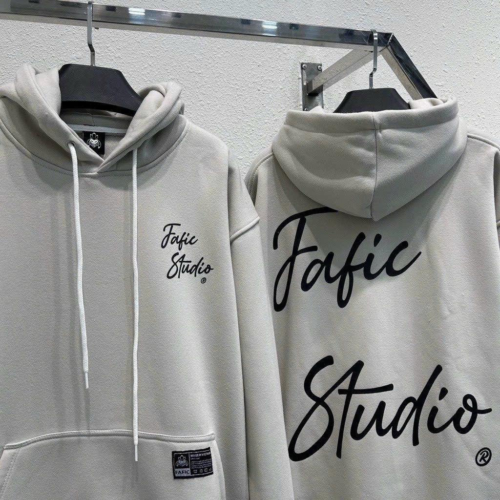 Áo Khoác Hoodie Nỉ Nam Nữ Phối Theo Phong Cách Thời Trang Form Đẹp Và Rộng Chất Vải Dày Áo In Chữ Fajic Studio Bao Đẹp Nón Trùm Đầu Vip Hàng Hàng Hot Trend-htm Fashion