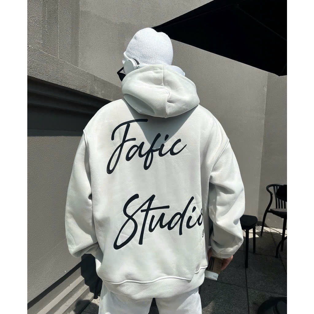 Alternative view of Áo Khoác Hoodie Nỉ Nam Nữ Phối Theo Phong Cách Thời Trang Form Đẹp Và Rộng Chất Vải Dày Áo In Chữ Fajic Studio Bao Đẹp Nón Trùm Đầu Vip Hàng Hàng Hot Trend-htm Fashion