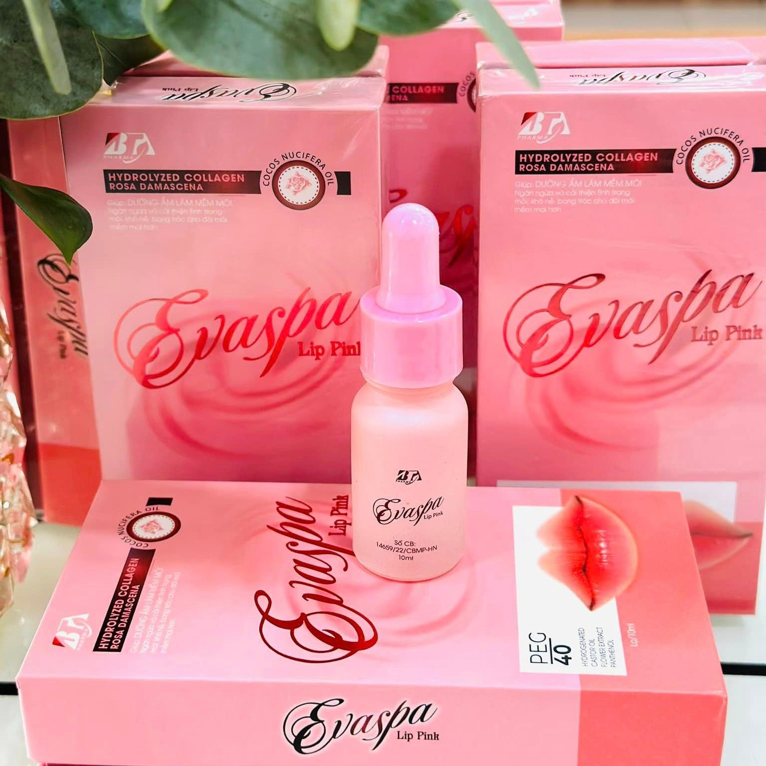 Alternative view of Serum Dưỡng Môi Evaspa Lip Pink Giúp Dưỡng Ẩm, Làm Mềm Môi, Ngăn Ngừa Và Cải Thiện Tình Trạng Môi Khô Nẻ, Bong Tróc Lọ 10ml