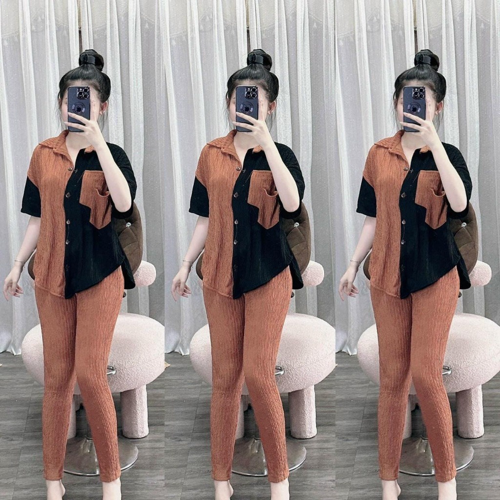 Set Bộ Thun Xốp Dài Phối Màu Thời Trang Siêu Dễ Thương Gk01 - Be Yourself