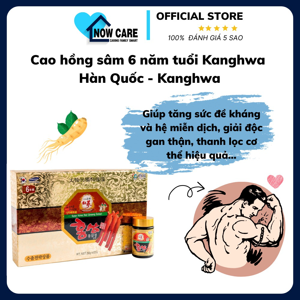 Cao Hồng Sâm 6 Năm Tuổi Kanghwa Hàn Quốc - Kanghwa
