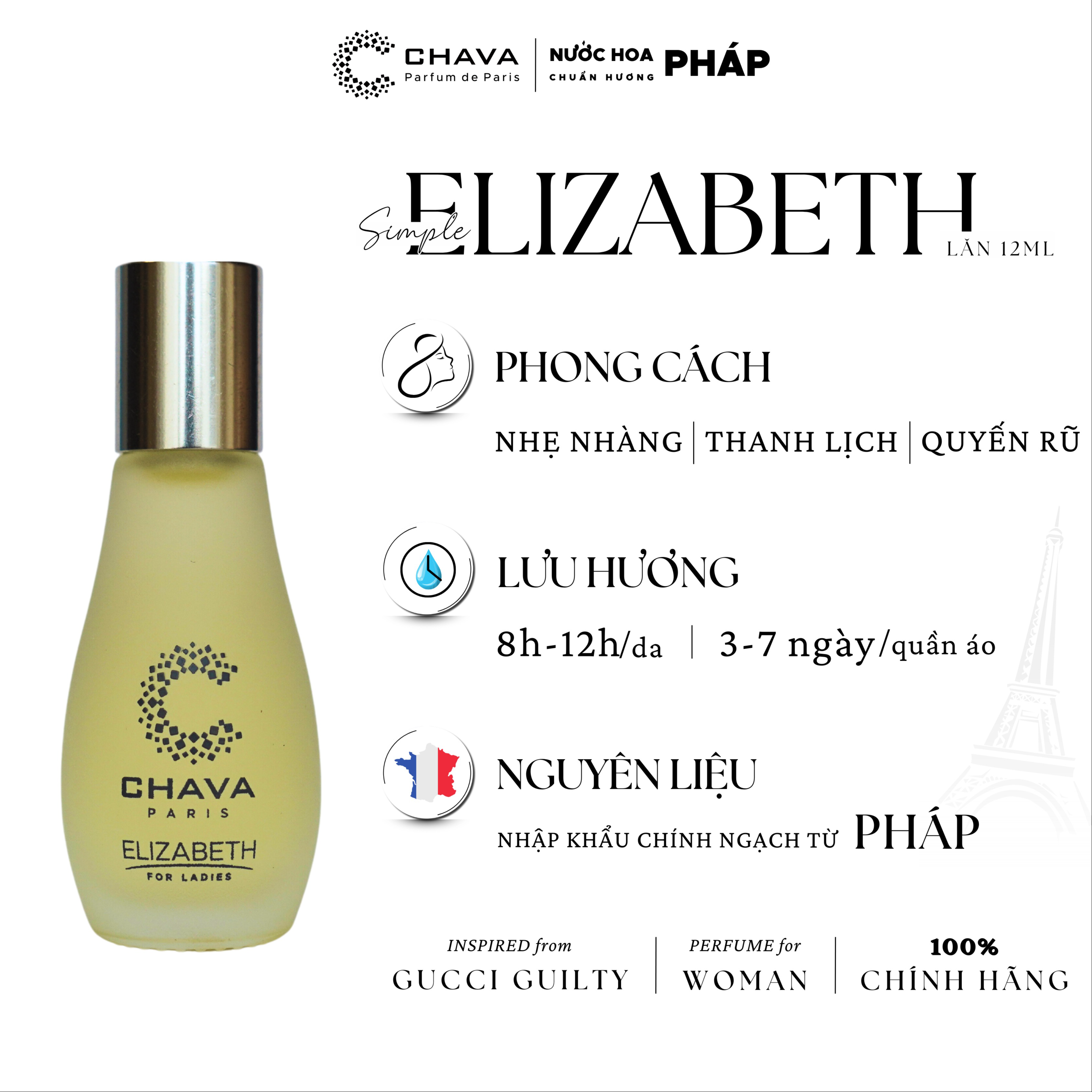 Alternative view of [combo Quà Tặng] 1 Nước Hoa Simple 12ml + 1 Son Kem Lì Rosy Touch The Stars - Chava