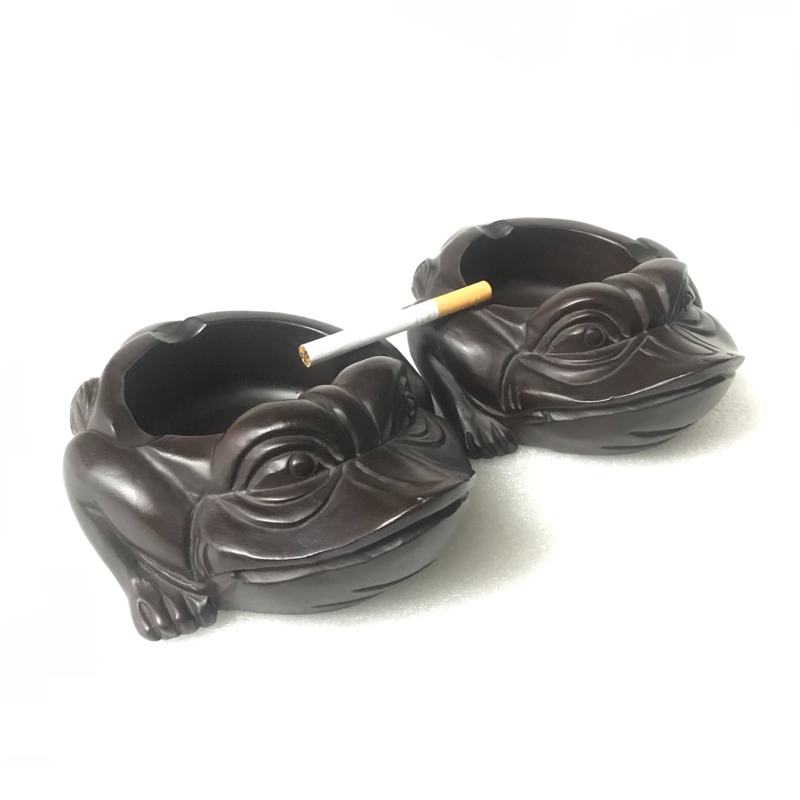 Alternative view of Gạt Tàn Thuốc Cóc Thiềm Thừ Gỗ Muồng Ttgttc038 - Tường Thuận