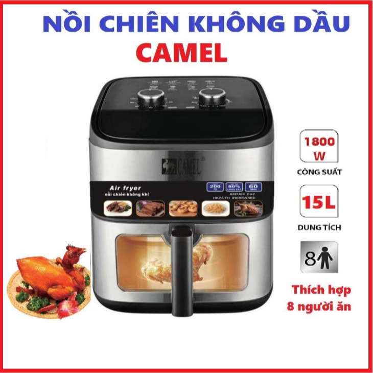 Alternative view of Nồi Chiên Không Dầu Camel/misu 15l Chính Hãng Cao Cấp Ctb415 - Bechip