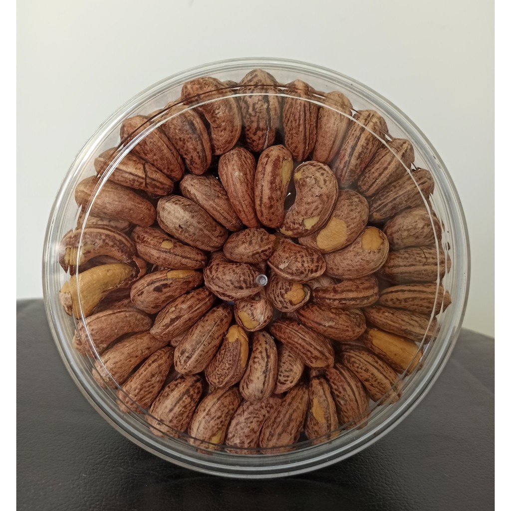 Hộp 500g Hạt Điều Cồ Rang Muối Nguyên Lụa Xếp Hoa Bình Phước Loại Ngon - Minh Ngọc