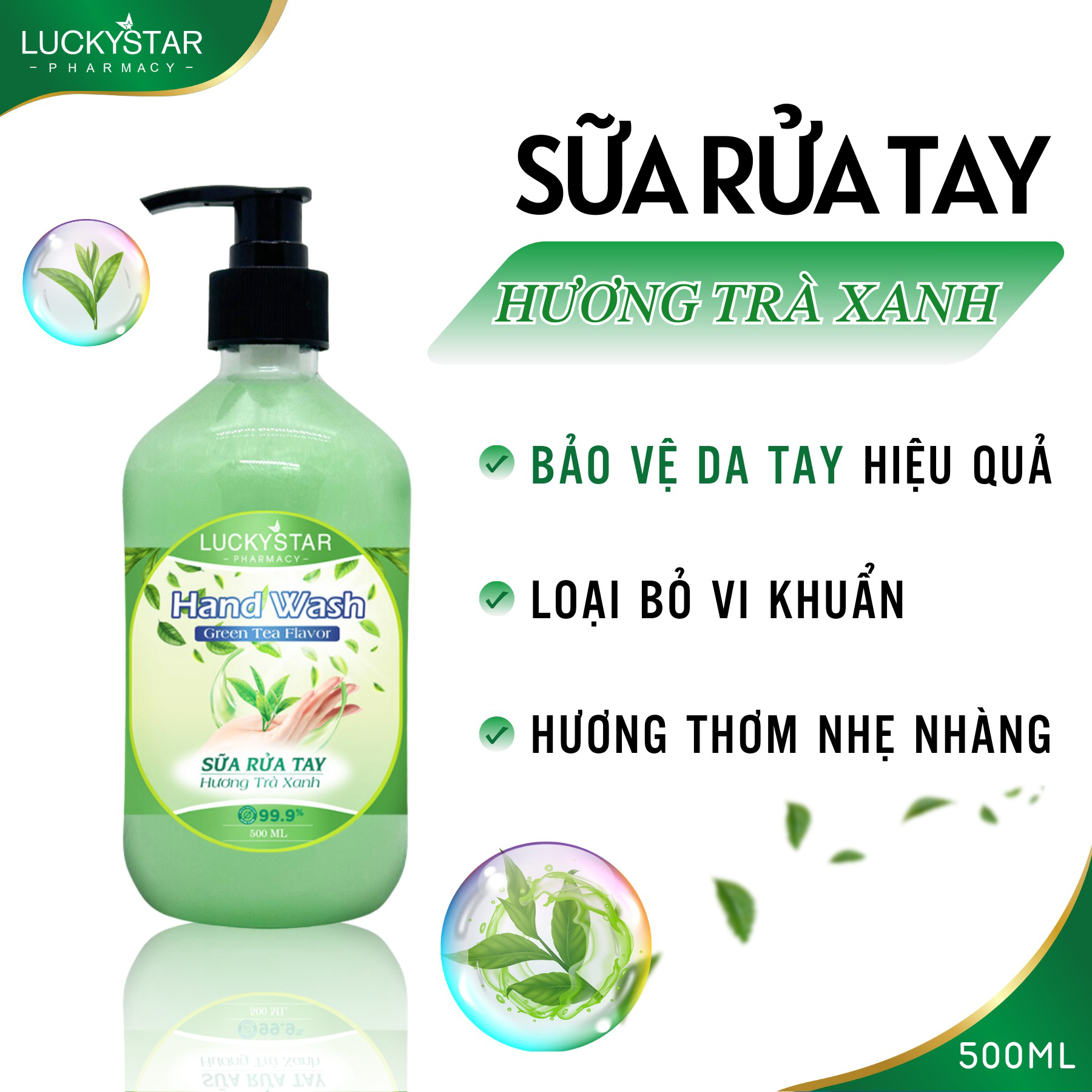 Alternative view of Sữa Rửa Tay Diệt Khuẩn 500ml - Lucky Star