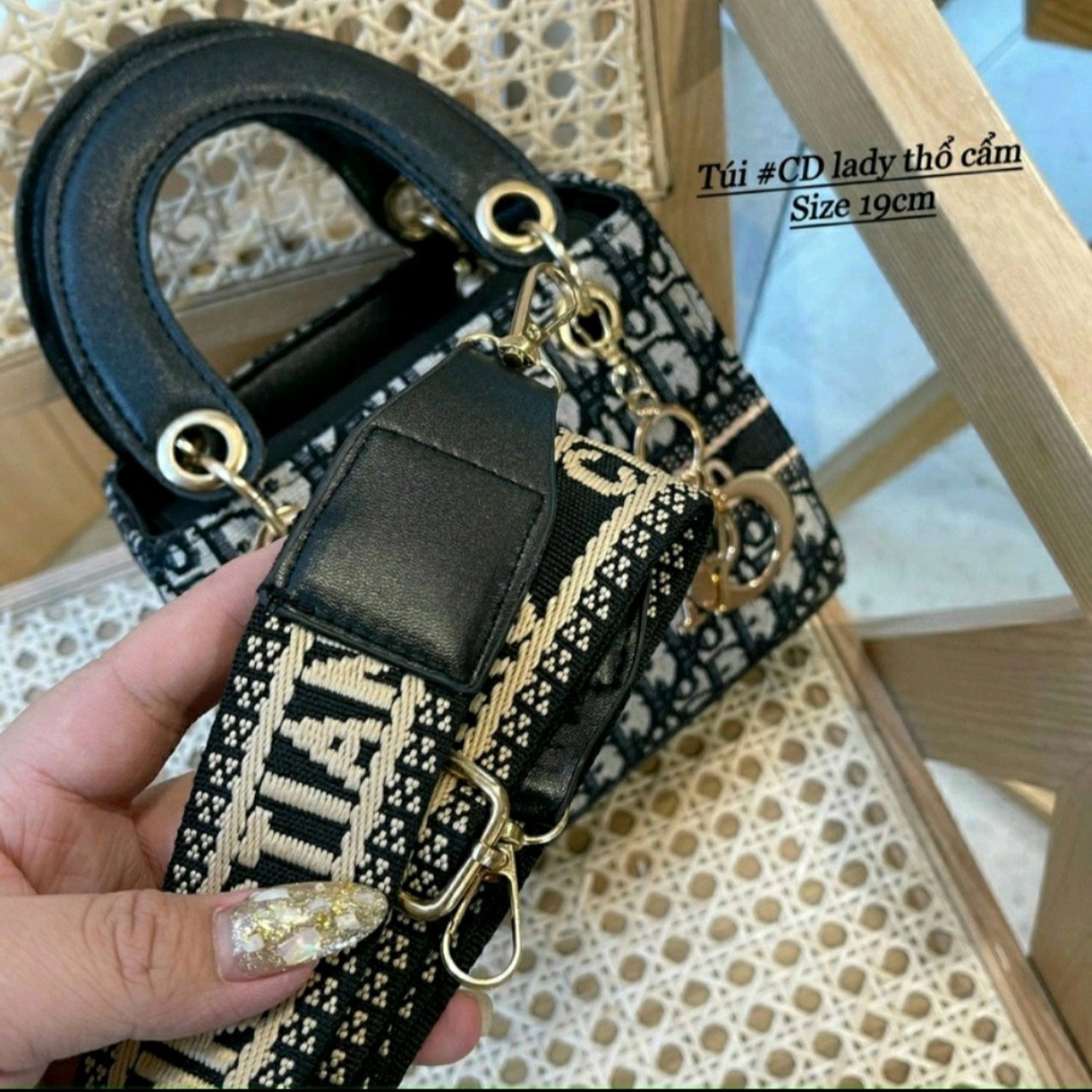 Alternative view of Túi Xách Nữ Túi Đeo Nữ Dorio Thổ Cẩm Dáng Vuông Sang Chảnh - Shop Mẹ Bống