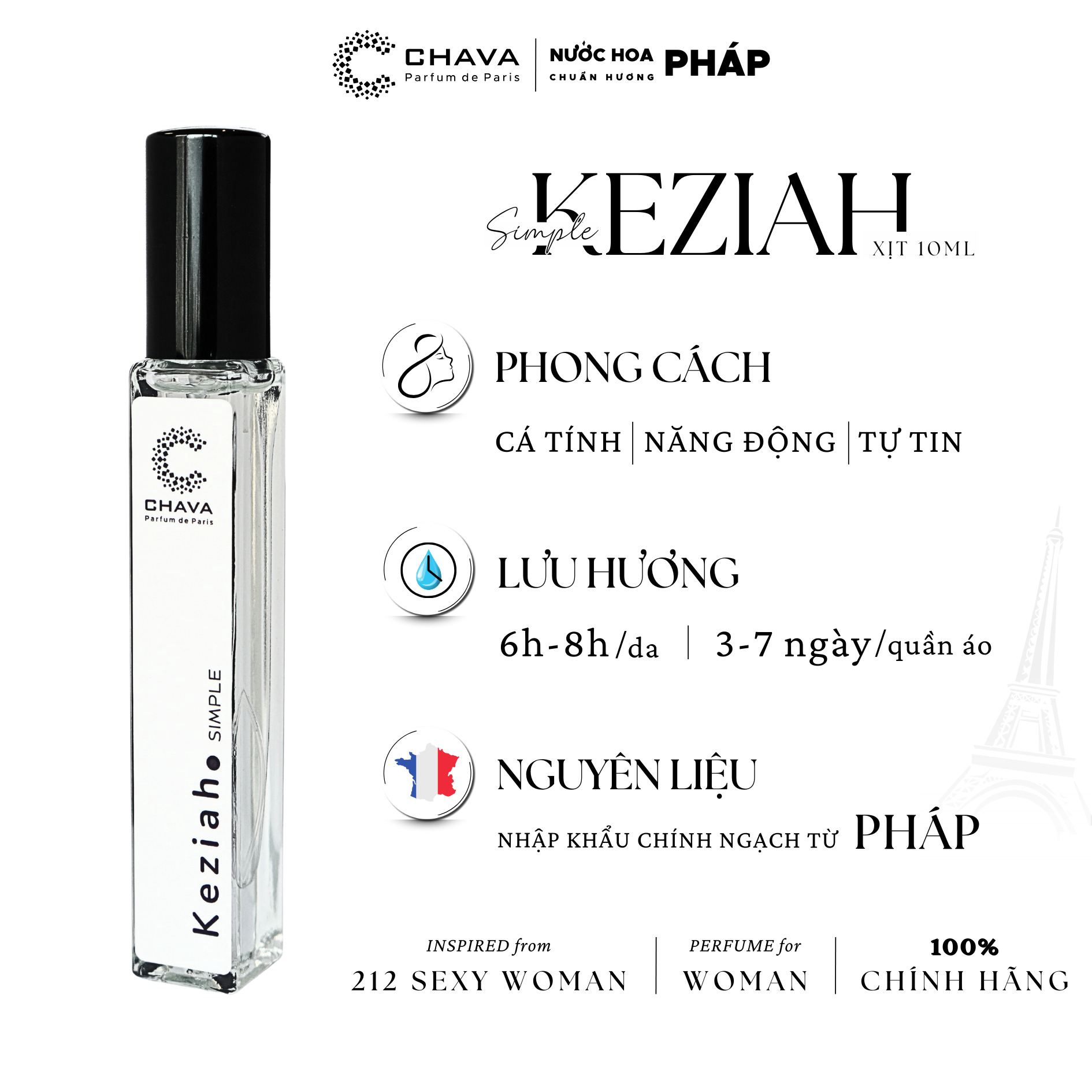 Alternative view of Combo 2 Chai Nước Hoa Simple 10ml Bất Kỳ - Chava